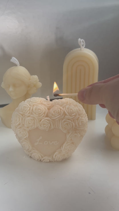 Love Heart Shaped Candle